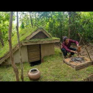 Build The Most Lovely Underground Earth Shelter By Ancient Skill In Tropical Rainforest
