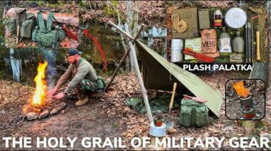 Solo Overnight Camping With The Dream Team Of Military Surplus Gear And Chili Mac With Cheese