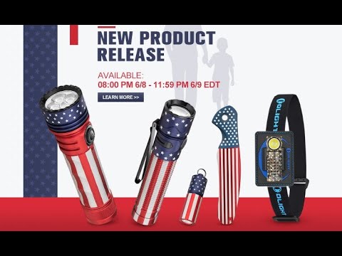 Olight Stars & Stripes Sale June 8th 8pm-June 9th