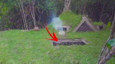 How I Built The Most Secreet Underground Tunnel House, Girl Living Off Grid Solo Bushcrafts