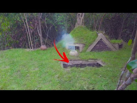 How I Built The Most Secreet Underground Tunnel House, Girl Living Off Grid Solo Bushcrafts
