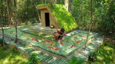 How To Build Mud House Fishes Tank In The Rain Forest