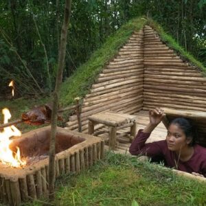Girl Build The Most Secret Underground Tunnel Home By Ancient Skills