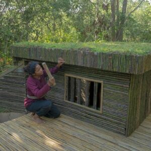 Girl Built The Most Amazing Dugout Underground Basement Shelter By Ancient Skills