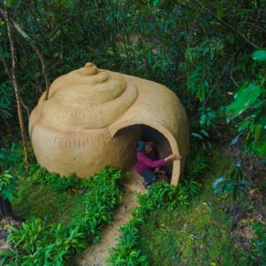 I Build The Most Beautiful Snail Shell-Shaped Home Shelter, Survival Shelter Ideas Home Design