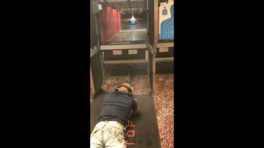 50 Bmg Sniper Rifle Takes Out Indoor Gun Range Backstop