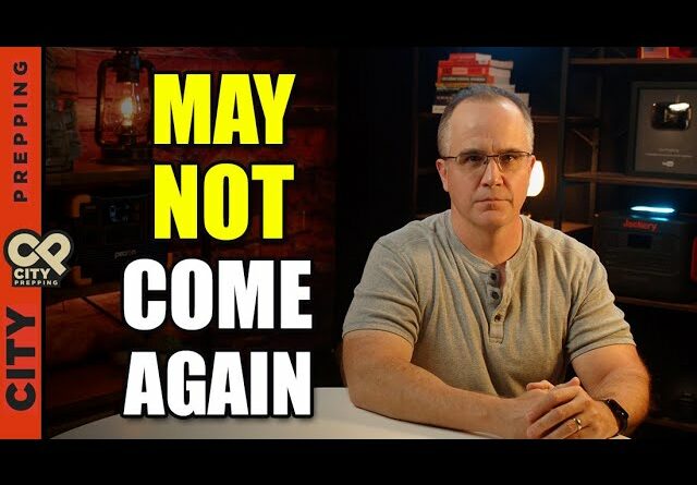 We Have a Limited Opportunity Right Now...