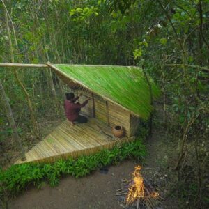 I Build The Most Beautiful Home Shelter To Enjoy A Life In The Wild By Ancient Skills
