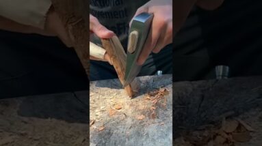 Can You Repair A Broken Axe Handle Only Using The Axe? | On3 Jason Salyer