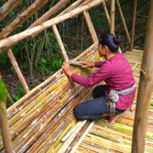 How To Build The Most Beautiful Bamboo House By Ancient Skills