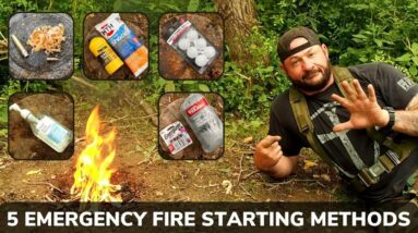 Corporals Corner Mid-Week Video #10 Five Emergency Fire Starting Methods