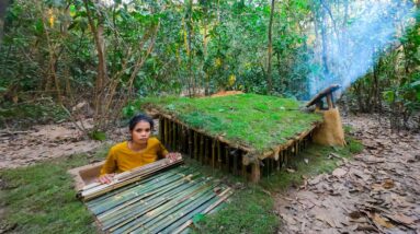 Girl Living Off Grid, Built The Most Secret Underground Home By Ancient Skill