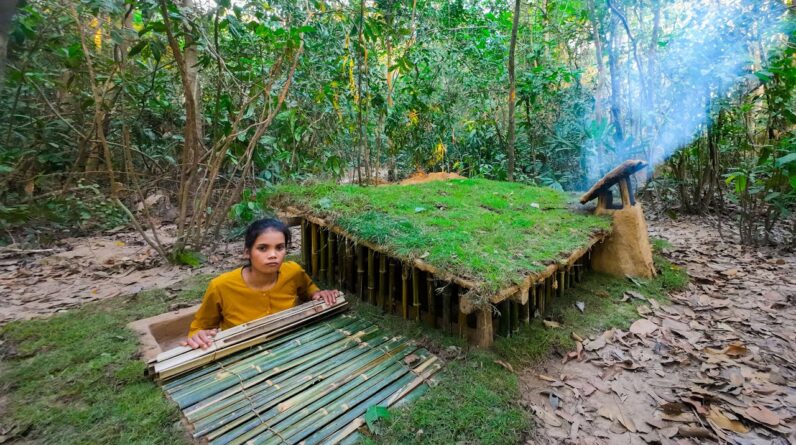 Girl Built The World Most Secret Tunnel Underground House, Girl Living ...
