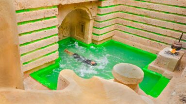 Girl Build The Most Luxury Underground Water Park Villa