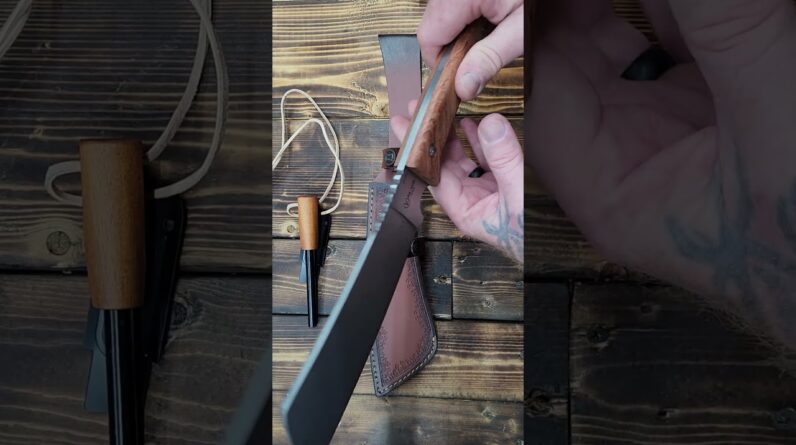 Meat Cleaver BA-KOR USA DC53 steel 17.2 " full Tang fixed knife outdoor, camp, adventure  EDC, BBQ