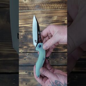 Eafengrow EF226 Folding Knives D2 Blade and G10 Handle Knife Outdoor Camping Hiking EDC Tools (Jade)