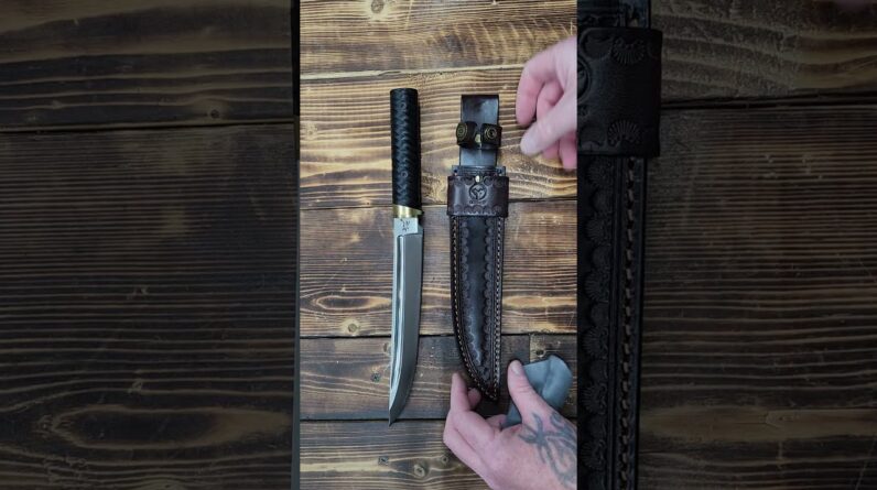 Tactical Wakizashi Full Tang Fixed Blade Knife, 14 inch, Sleipner Steel, G10 Handle
