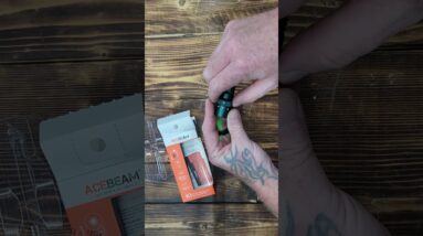 ACEBEAM K1 Rechargeable EDC AA Flashlight with Green Beam, UV and White LED Combo, 1000 High Lumen