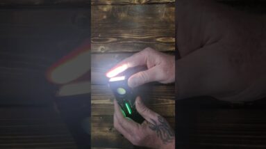 Rechargeable Magnetic EDC Flashlight 2000 Lumens with RGB and UV Lighting