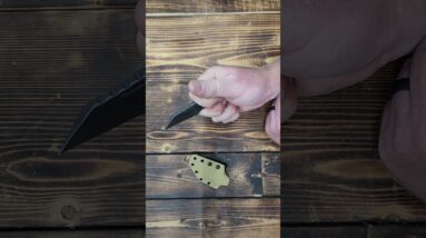 EDC Fixed Blade Knife with Sheath, Camping Knife Fixed Blade 2.2" DC53 Steel edc Survival