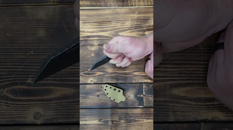 EDC Fixed Blade Knife with Sheath, Camping Knife Fixed Blade 2.2" DC53 Steel edc Survival