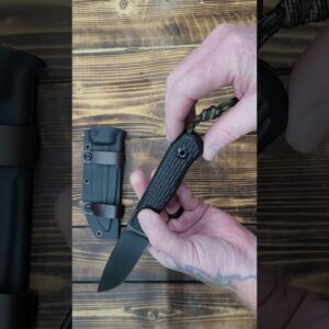 GTK37 Fixed Blade Knife K110 Steel Blade Full Tang Nylon Fiberglass Handle Compact EDC