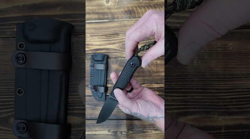 GTK37 Fixed Blade Knife K110 Steel Blade Full Tang Nylon Fiberglass Handle Compact EDC