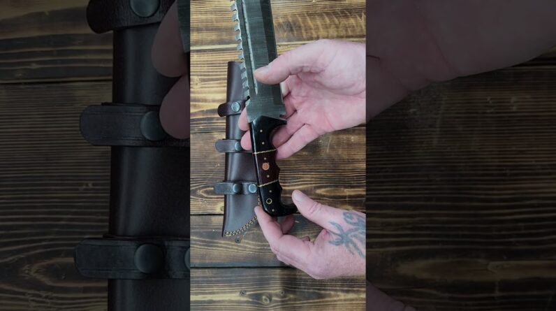 Voyager Vanguard: HANDMADE DAMASCUS Steel Hunting Fix Blade Knife Full Tang