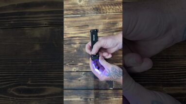 Glavoya EDC Flashlight Rechargeable,1200 Lumens Ultra Bright Flat Flashlight with 9 Modes