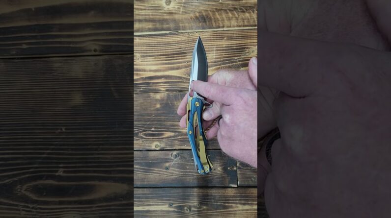 Eafengrow EF204 Folding Pocket Knife,D2 Blade Steel Handle Liner Lock with Clip colorful edc