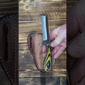 Handmade D2 Steel Bull Cutter Knife with Sheath, 8” Full Tang Cowboy EDC https://amzn.to/4ayh0s2