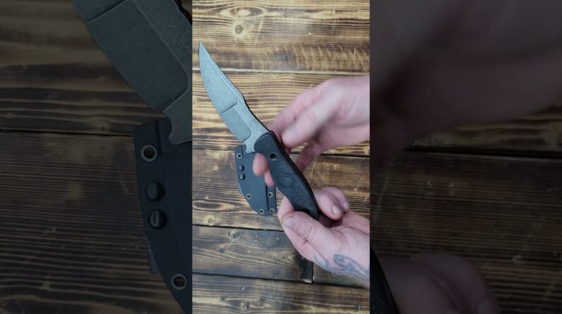 EDC Fixed Blade Knife with Sheath, Camping Knife Fixed Blade 3.9" DC53 Steel https://amzn.to/4acZIAC