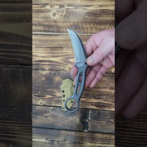 Wildlance EDC Fixed Blade Knife w Sheath Karambit Blade 3.2" DC53 IB-03 https://amzn.to/48zL59p