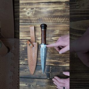 Handmade Damascus Steel Dagger Knife, 13 Inches Hunting knife  Survival https://amzn.to/4s7q51o