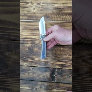 LOTHAR ChallengerK1 Pocket Folding Knife, 3.45" 14C28N Inlaid Damascus G10 https://amzn.to/4rQTLzA