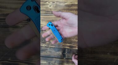 Blue Pocket Knife, 8CR13mov Steel Folding Knife, Aluminum Handle  Reversible https://amzn.to/3MGzY5T